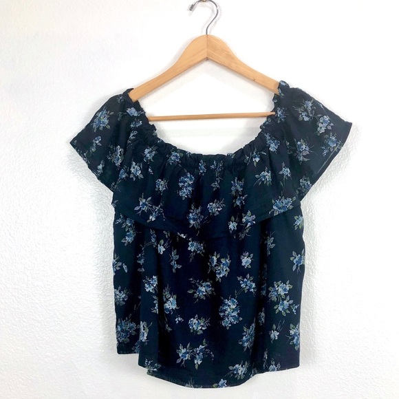 Current/Elliott The Ruffle Off-the-Shoulder Shirt - Picture 8 of 14